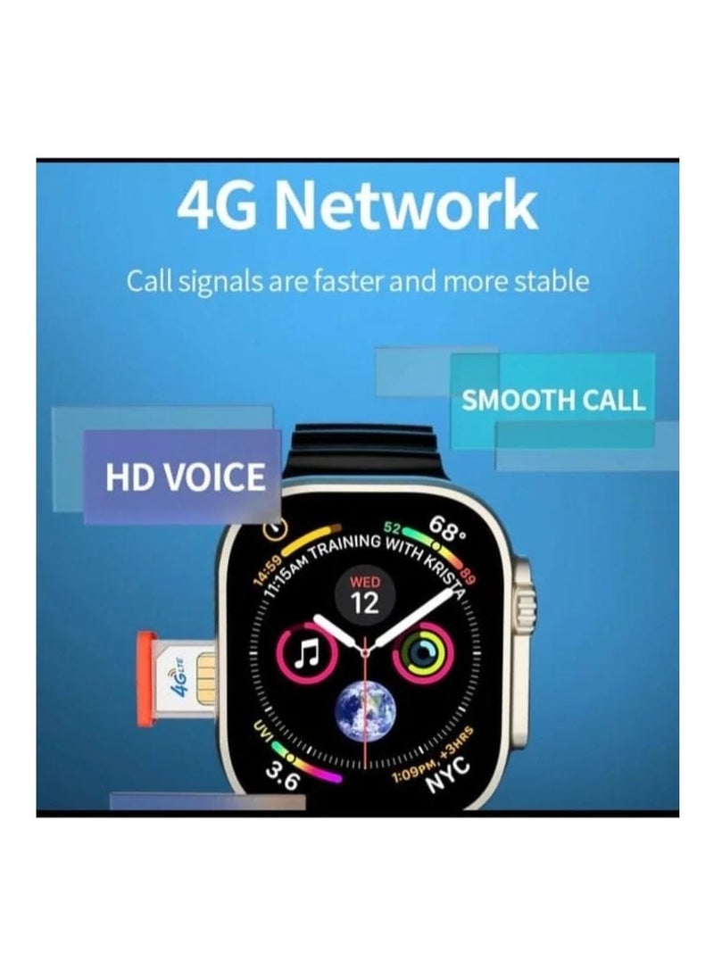 S8 Ultra - "4G Smartwatch with 64GB Storage, HD Display, Fitness Tracker, Heart Rate Monitor, GPS & SIM Support" - Image 1