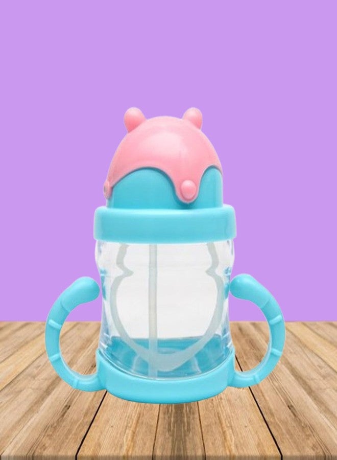 Alya The Cheeky Kidzz Premium Baby Straw Sipper 125ml for Feeding Water Milk Liquids Feeder Bottle (Design 607) - Image 5