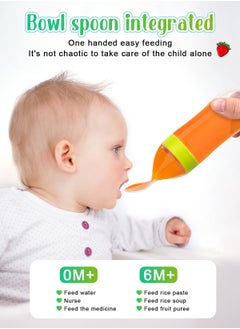 URbazaar Baby Food Feeder, 2 Pack Baby Fruit Feeder Pacifier Fresh Food Feeder with 3 Sizes Silicone Pouches,1 Baby Feeding Spoons for Toddlers Infant  - Image 4