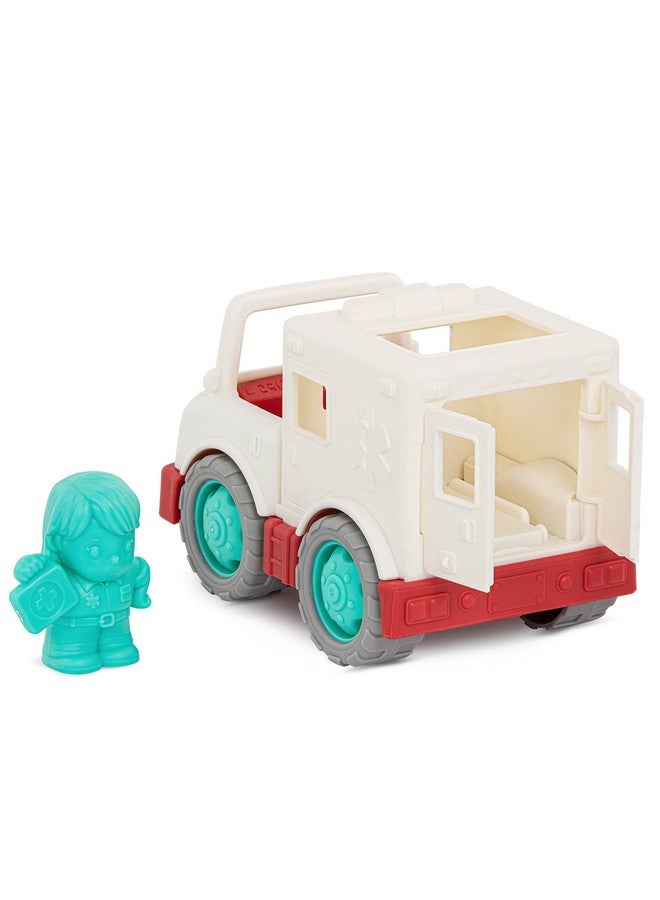 BATTAT - Wonder Wheels - Toy Emergency Vehicles - Ambulance, Police Car, Fire Truck - Rescue Set For Kids - Movable Parts - 1 Year + - Emergency Vehicles (Pack Of 3) - Image 3