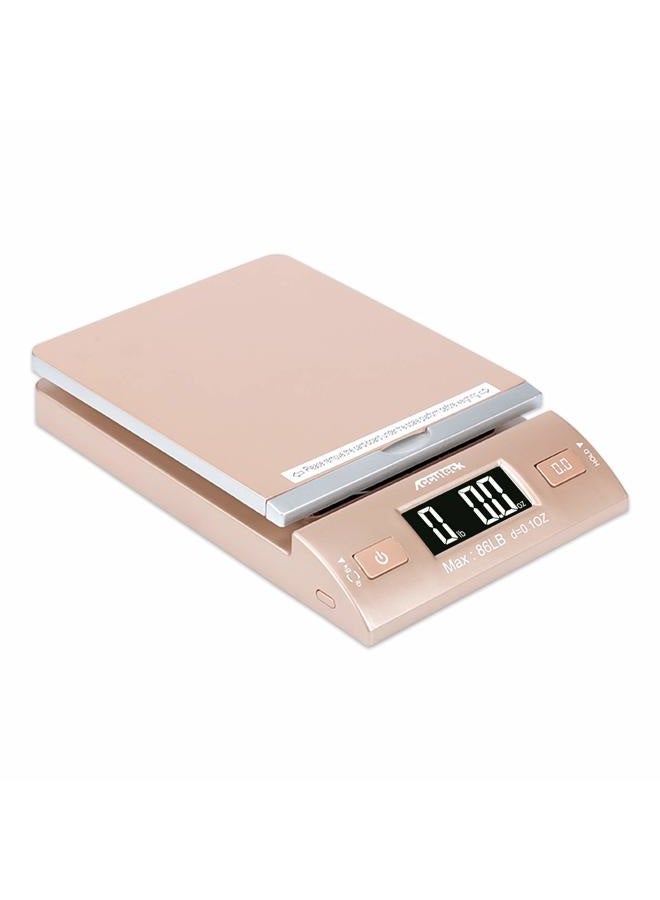 Accuteck Gold 86Lbs Digital Shipping Postal Scale with Batteries and AC Adapter - Image 2