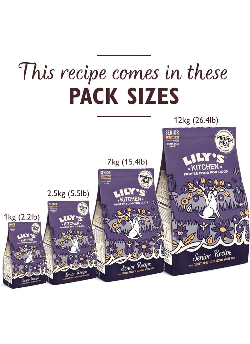 Lily's Kitchen Senior Recipe Turkey Adult 8+ Dry Dog Food - Image 5