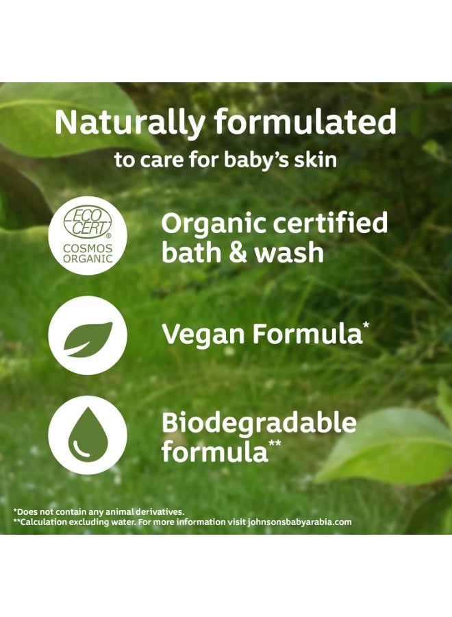 Johnson's Naturally Sensitive Head To Toe Wash With Organic Aloe Vera 395 ML - Image 5