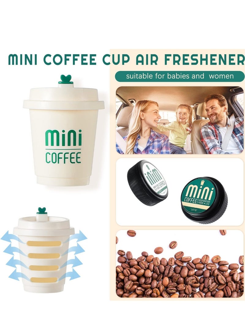 Generic - Car Air Fresheners, Mini Coffee Cup, Creative Automotive Air Outlet Vent Aroma, Cartoon Car Vent Air Fresheners with 2 Fragrances, Coffee Capsule Car Interior Perfume Decoration - Image 1