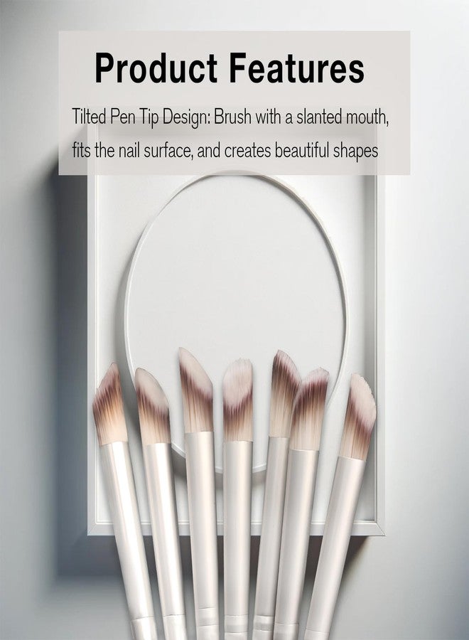 Kootinn Nail Brush Set - Wooden Nail Art Brushes (5 Pieces for pack) - Image 5