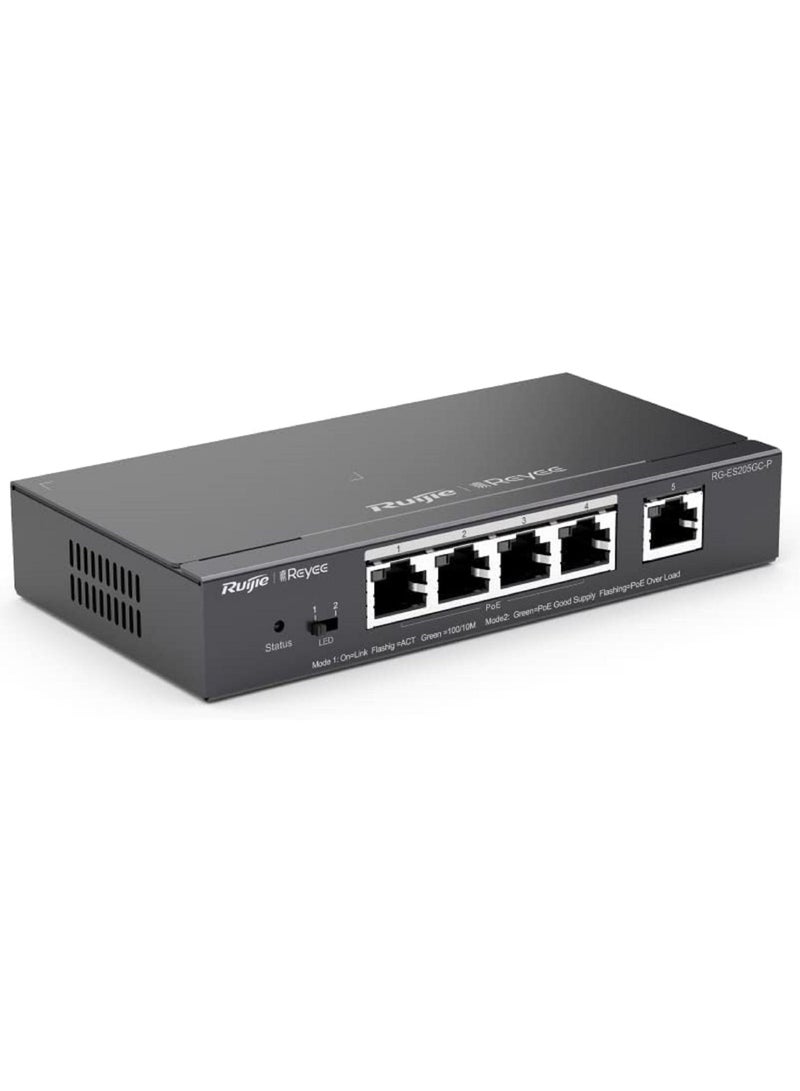 Ruijie Gigabit Smart Cloud Mananged PoE Switch 5-Port RG-ES205GC-P - Image 2