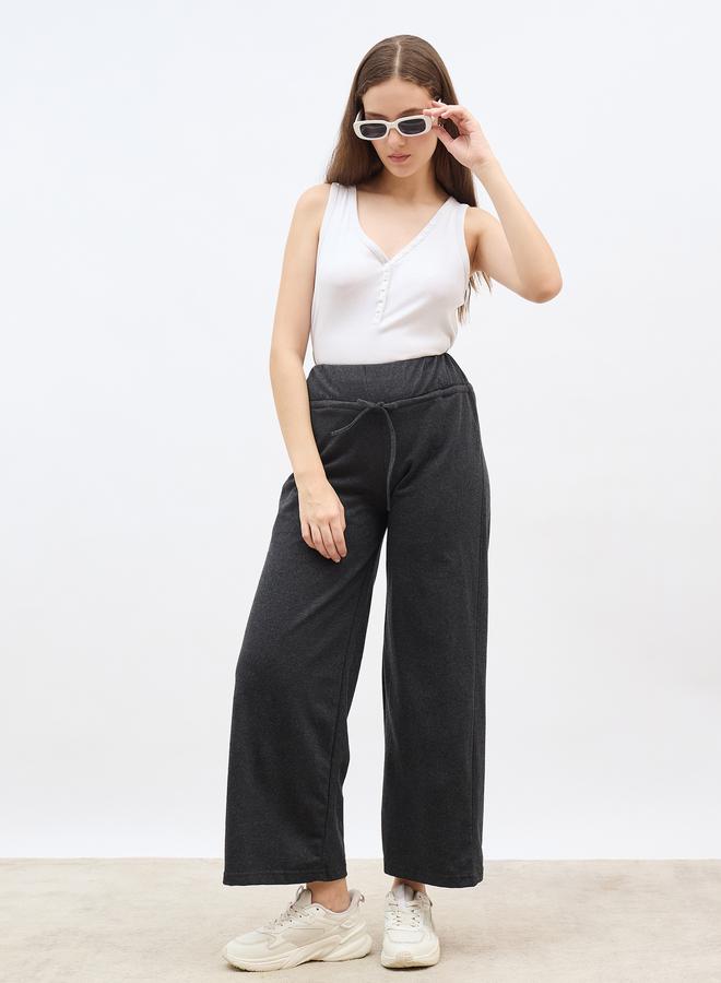 ستايلي بنطلون رياضي بخصر عريض مع رباط - Image 1