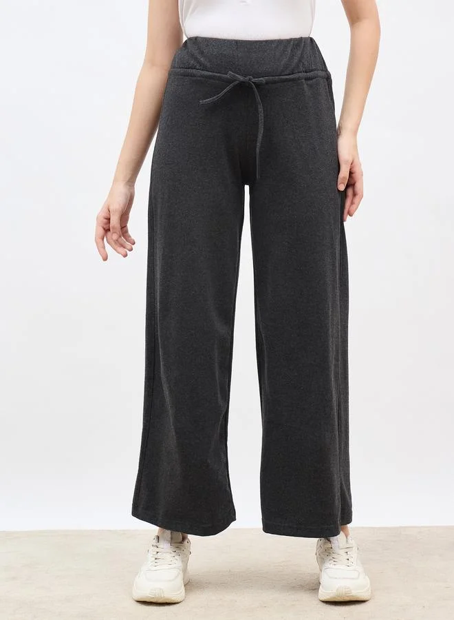 ستايلي Styli Wide Waistband Joggers with Drawstring
