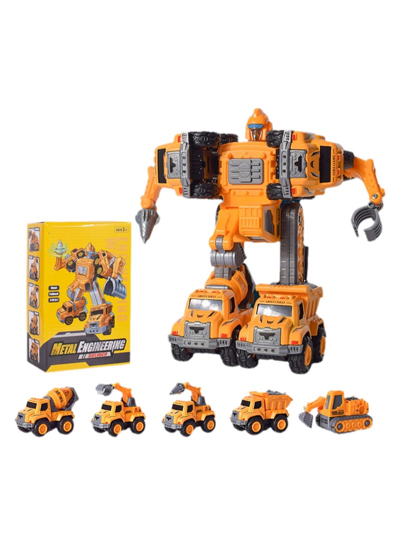Children'S Assembly And Deformation Toy Car Educational Five-In-One Toy (Engineering Vehicle) - Image 1