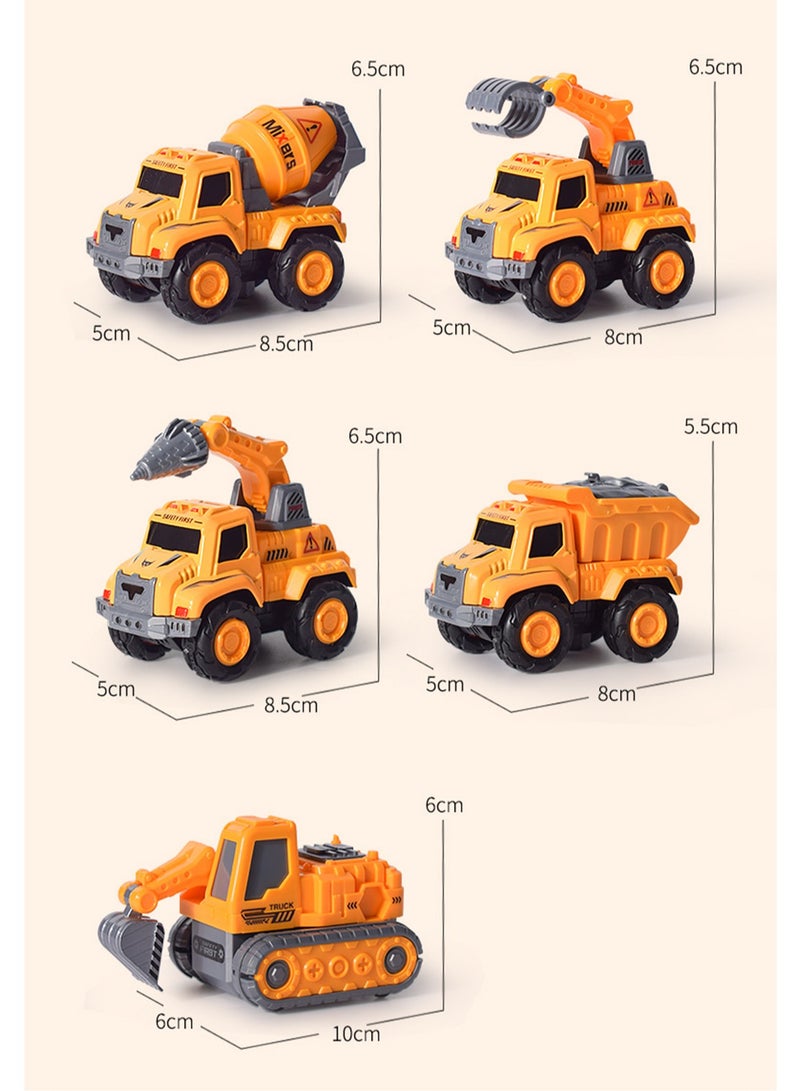 Children'S Assembly And Deformation Toy Car Educational Five-In-One Toy (Engineering Vehicle) - Image 2