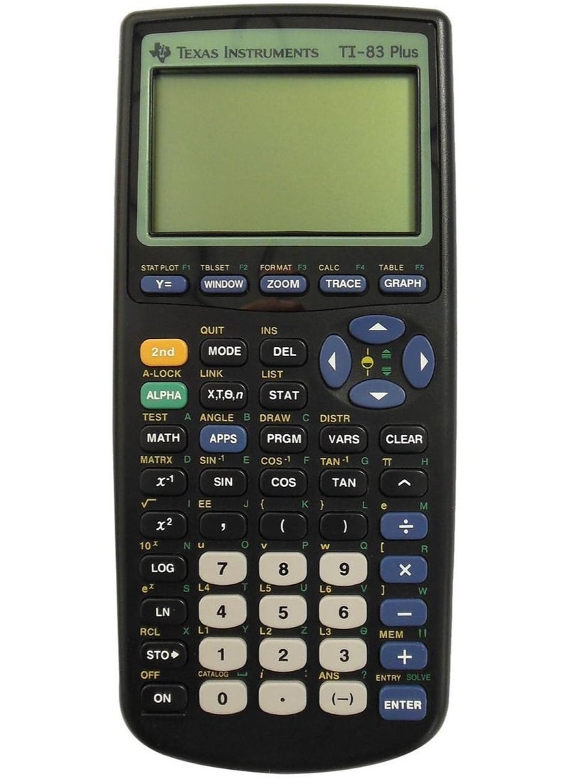 TEXAS INSTRUMENTS Texas Instruments TI-83 Plus Programmable Graphing Calculator (Packaging and Colors May Vary) 
