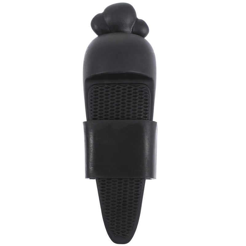 Black Door Stopper Floor Knob Anti Collision for Home Safety and Security - Image 2