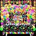 Fayoo Neon Birthday Party Decoration Glow in The Dark Party Supplies Happy Birthday Backdrop Banner Neon Fluorescent Balloons Garland Arch Star Hanging Swirl Black Light Reactive Glow Tape Neon Streamer - Image 2