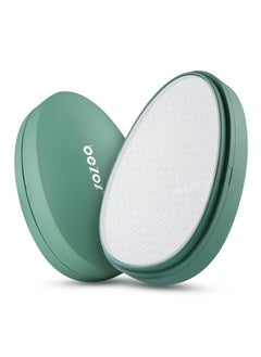 BEZOX Nano Glass Foot File Callus Remover With Cover - Gentle Glass Foot Pumice Stone, Effective Feet Scrubber For Dead Skin, And Portable Pedi Egg Foot Care Tool - Green  - Image 1