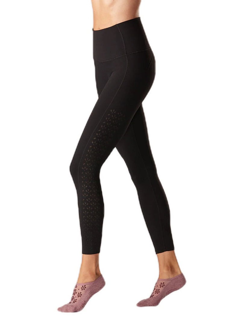Tavi Noir HIGH WAISTED EYELET 7/8 LEGGINGS EBONY  - Image 1