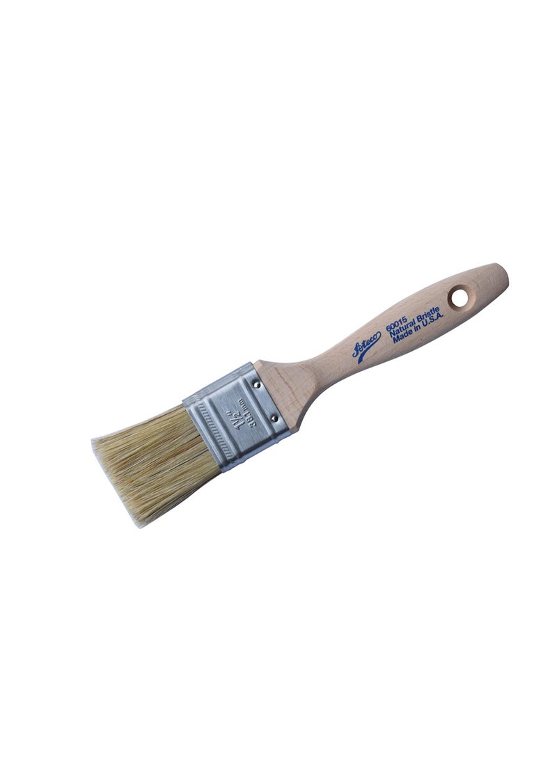 Ateco Ateco Pastry Brush, 1.5-Inch Wide Head with Natural White Boar Bristles, Stainless Steel Ferrule & Wood Handle  - Image 1