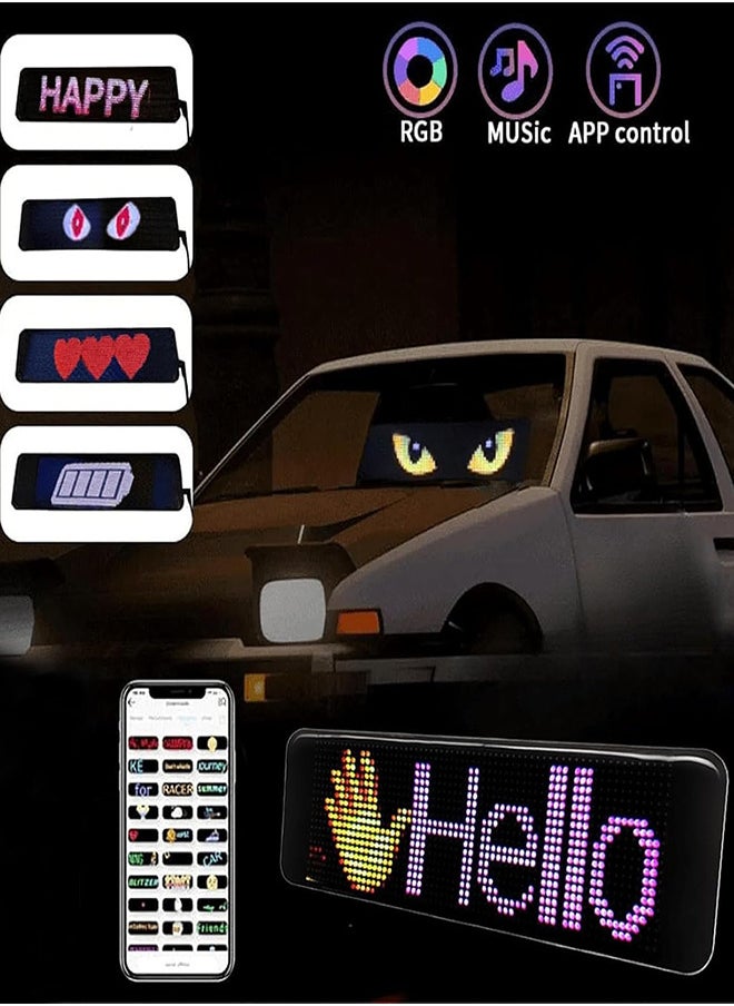 RATSAW Dynamic Eyes Light for Cars Programmable Flexible Ultra Thin Window Screen LED Display for Car Remote and APP Control  - Image 4