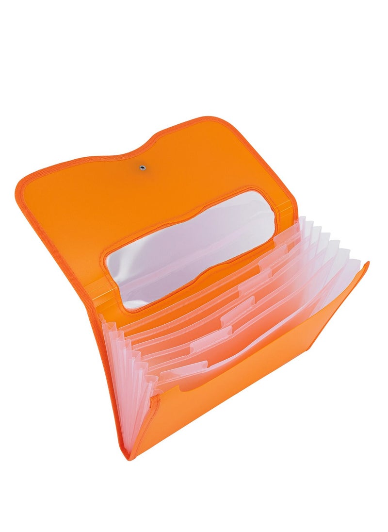 Deli - Expanding File A4 7 Pockets Orange - Image 1
