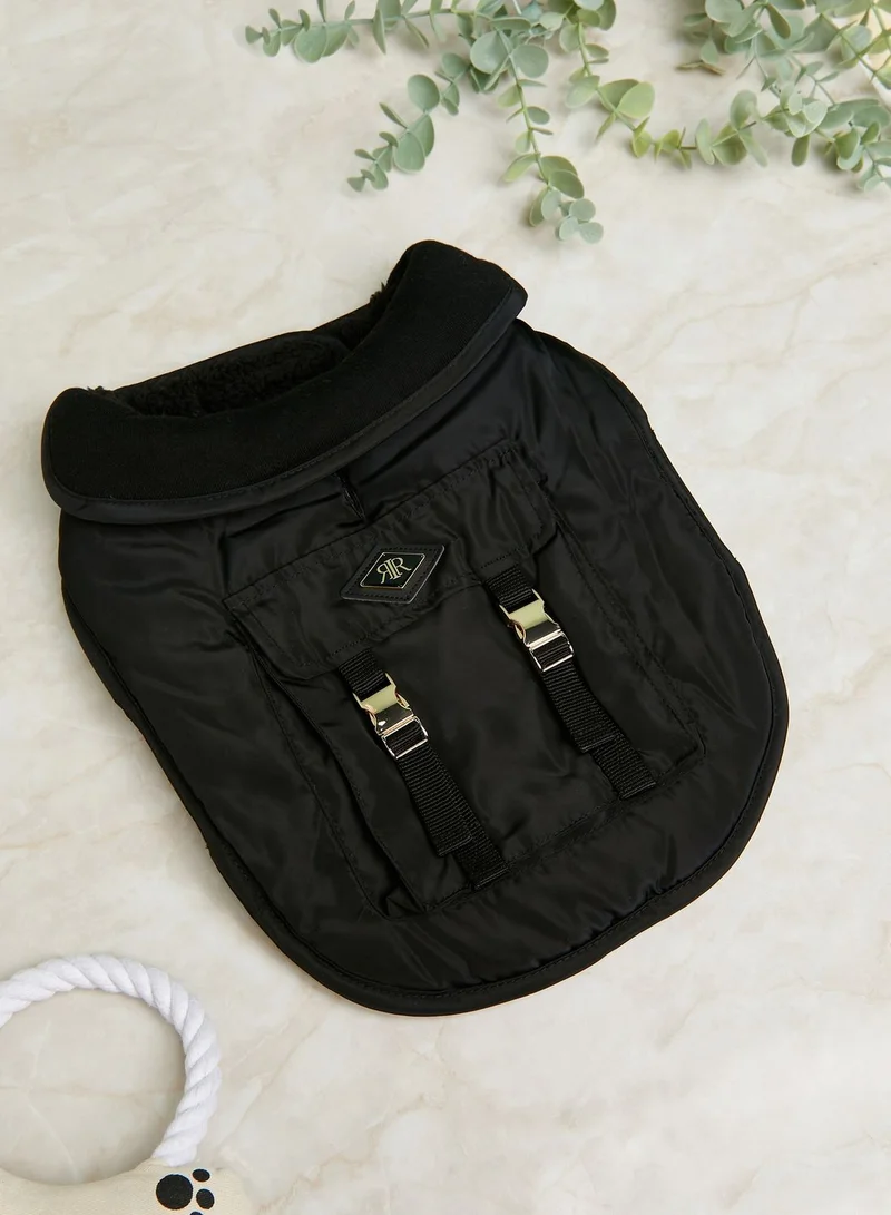 RIVER ISLAND Nylon Dog Coat With Backpack