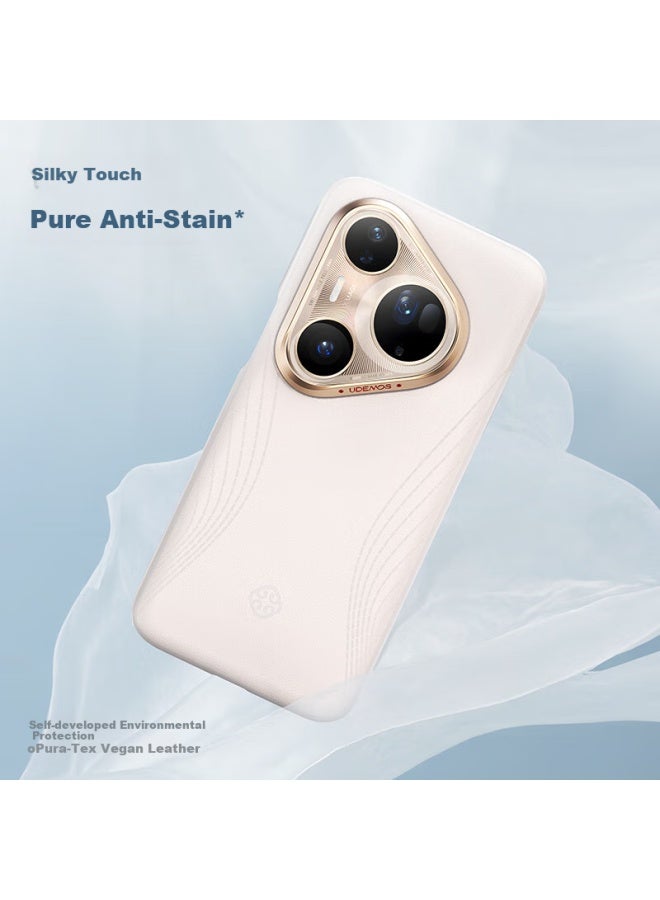 Defense [Huawei Certified Brand] Suitable For Huawei Pura80Ultra Phone Case Leather Magnetic Full Protection P80Ultra Protective Case Fashion Female Free · Sunny Blue - Image 4