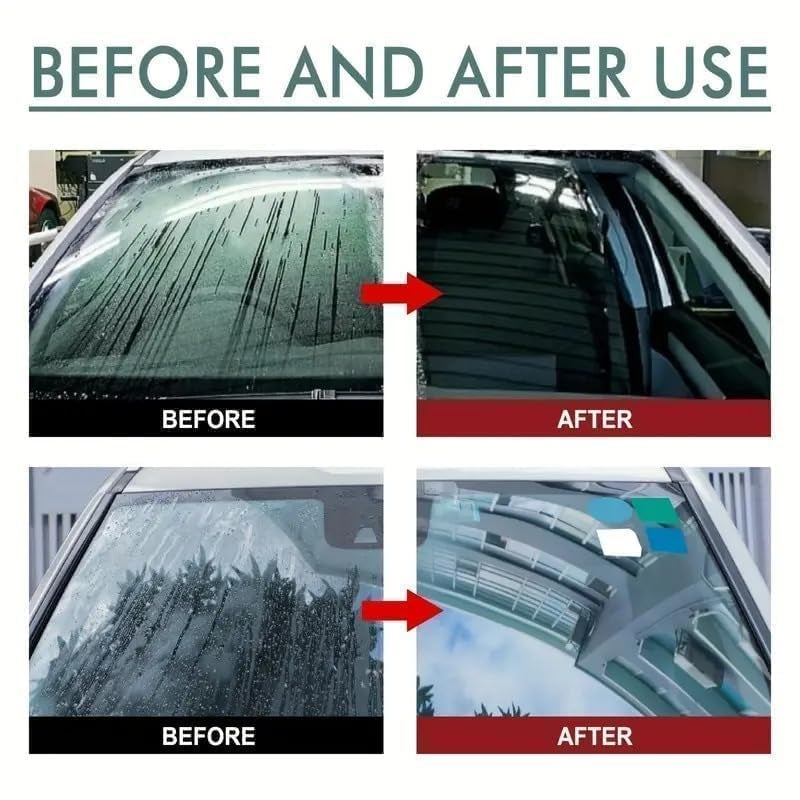 Ozix Oil Film Cleaning Brush & Car Glass Cleaner Anti-Fog Spray | Windshield Defogger & Stain Remover for & Anti-Mist, Oil Stain Remover for Car Windows, Mirrors & Glass (Brush +Anti-Fog Spray) - Image 5