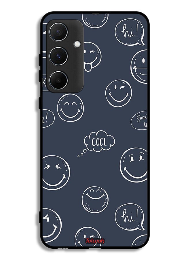 Tolwak Samsung Galaxy A55 5G Protective Case Cover Cool Faces Tags - Image 1