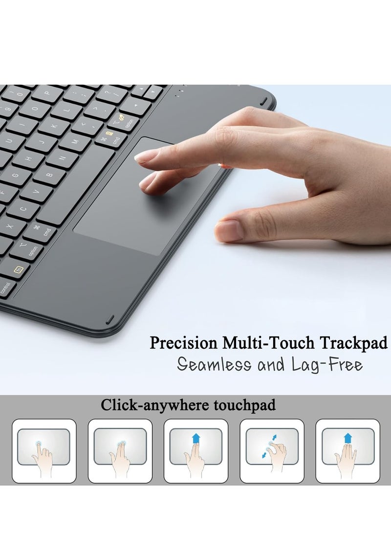 QPHWHFQ - 【English】Detachable Magic Keyboard Case for 14.6 inch Samsung Galaxy Tab S10 Ultra/S9 Ultra/S8 Ultra, Magnetic Bluetooth Keyboard Case Samsung Tab with Stand, Multi-Touch Trackpad, 7-Color Backlight - Image 1
