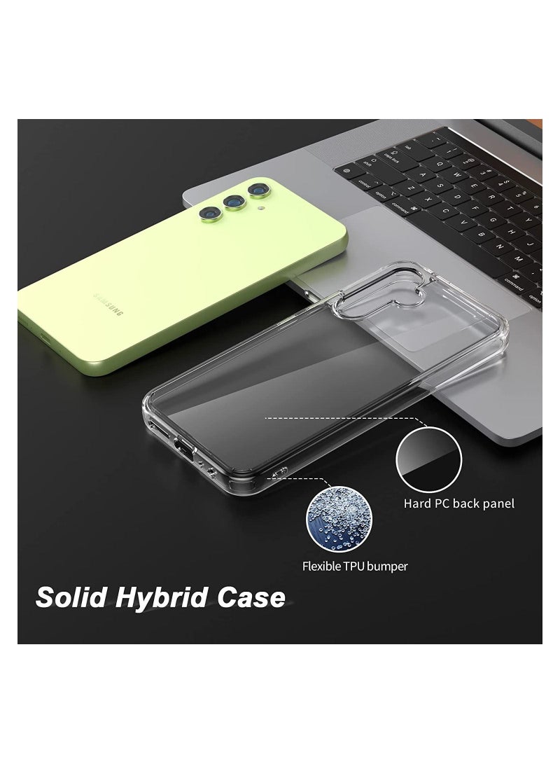 Clear Case Cover for Samsung Galaxy A54 5G 6.4 inch, Soft Ultra Slim Fit Shockproof Crystal TPU Protective Bumper Skin Cover for Samsung Galaxy A54 2023  - Image 2