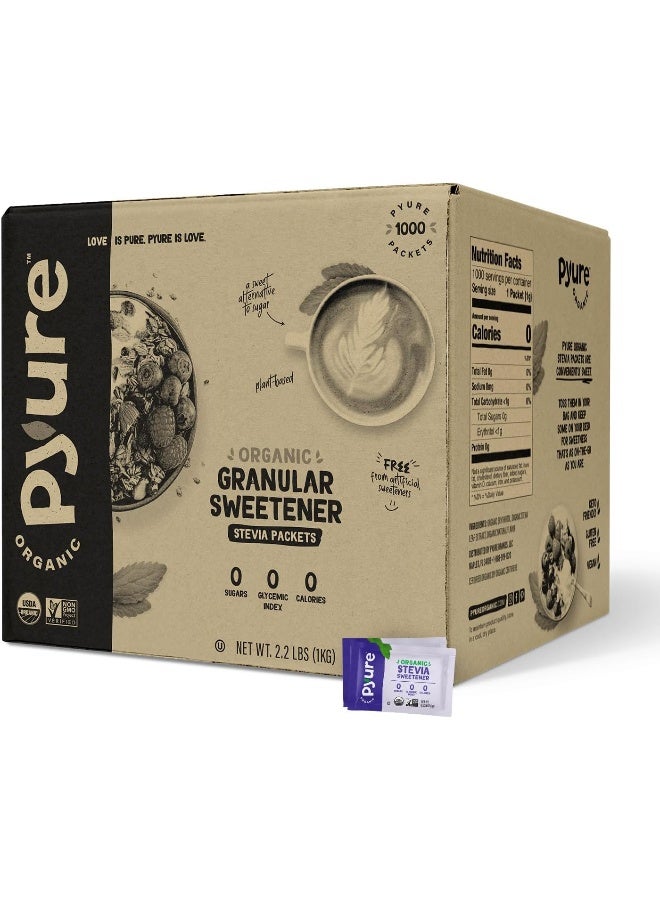 Pyure Organic Granular Stevia Sweetener Packets - Image 1