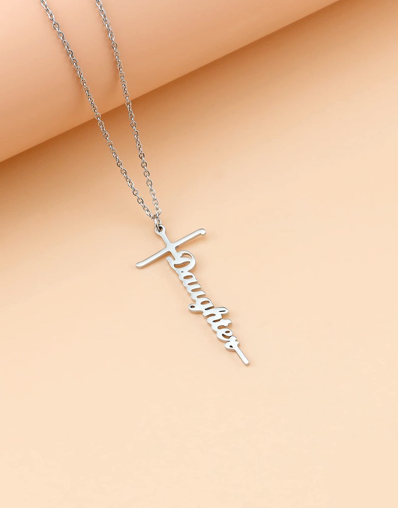 Lcherry Daughter Gifts from Mother Daughter Cross Necklace for Women Religious Gifts for Women - Image 4