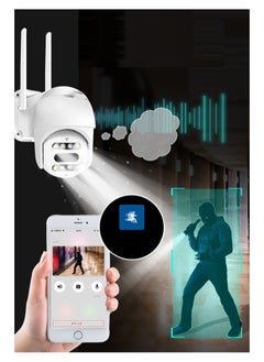 Crony NIP-21HS carecam PRO APP ball التعرف على الوجه وربط التصوير إنذار صوتي كاميرا بعدسة مزدوجة ملونة بالكامل ليلاً ونهارًا  - Image 4