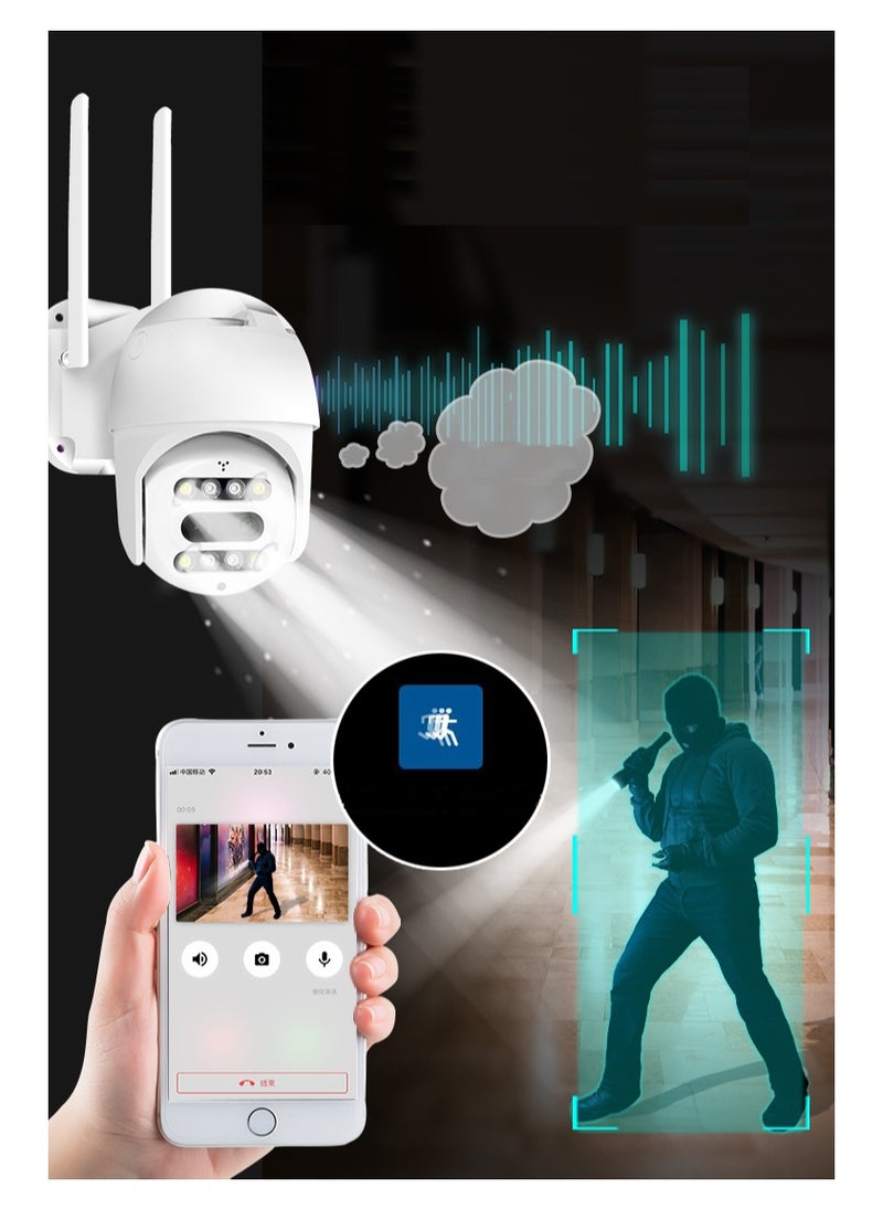 Crony - NIP-21HS carecam PRO APP ball Face recognition and shooting linkage alarm Voice alarm Day and night full color dual lens camera - Image 1