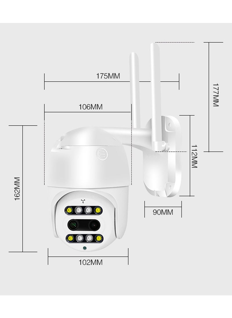 Crony - NIP-21HS carecam PRO APP ball Face recognition and shooting linkage alarm Voice alarm Day and night full color dual lens camera - Image 1