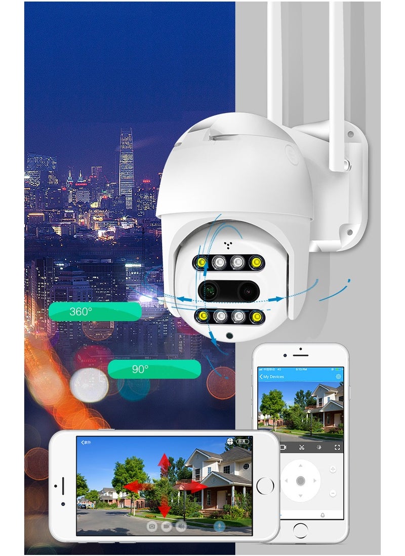 Crony - NIP-21HS carecam PRO APP ball Face recognition and shooting linkage alarm Voice alarm Day and night full color dual lens camera - Image 1