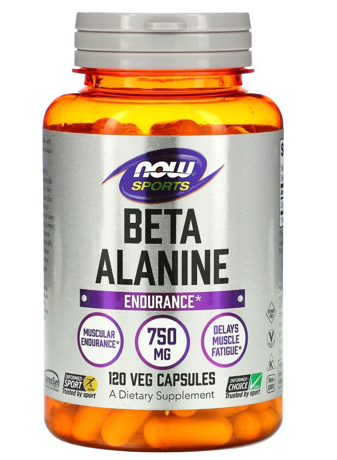 now Sports Beta-Alanine Endurance 750 mg 120 Veg Capsules