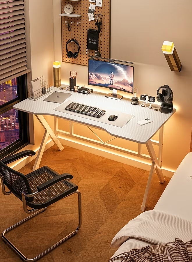 EGG PRO (100*60*75 cm) White Gaming table, gaming desk, gaming and home office table, computer desk and table with K-shaped carbon fiber top, high quality and easy to install - Image 4