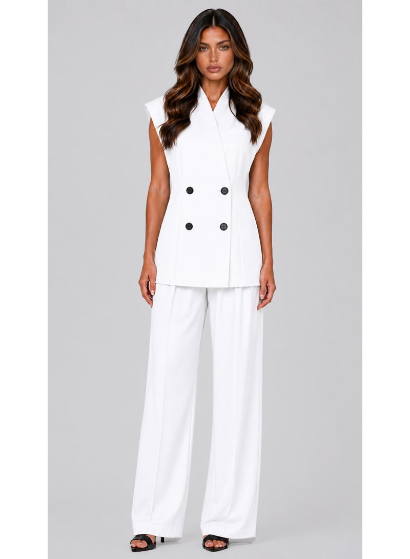 KYVELi Modern Elegance Suit Set-White - Image 2