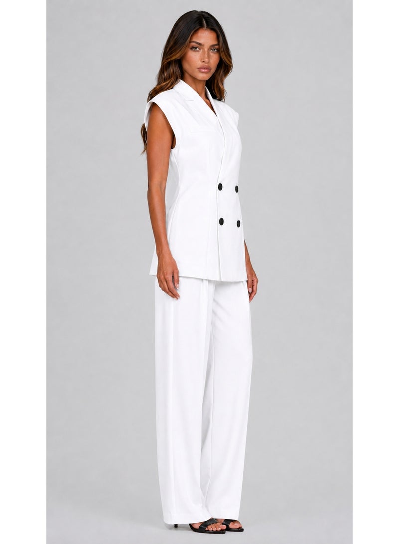 KYVELi Modern Elegance Suit Set-White - Image 4