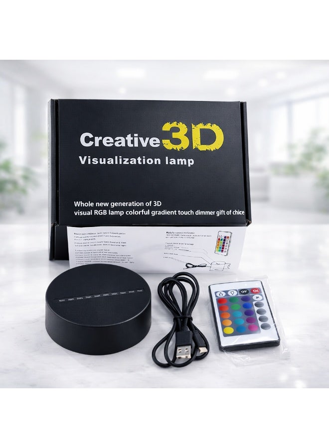 3D Teddy Bear LED Illusion Lamp with Touch Control – Warm, Cold & Natural Light – USB Powered - Image 2