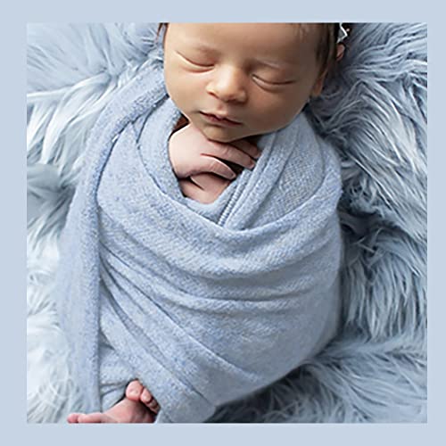 ForBaysy Newborn Posing Wrap Newborn Photography Props Soft Stretch Knit Blanket Handmade Wrap for Baby Boys Girls Photoshoot - Image 5