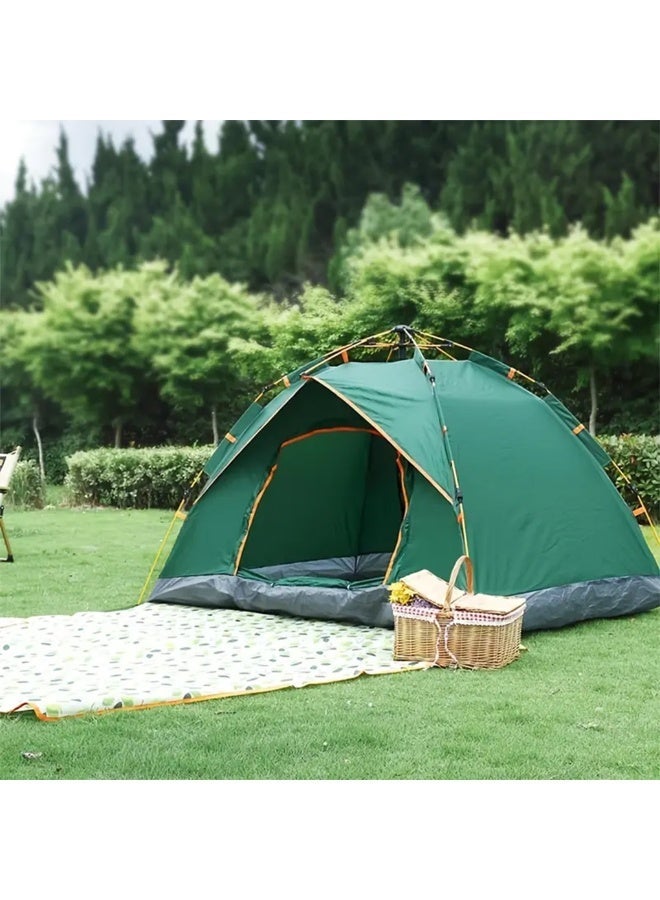 IDEAL PACK Automatic Pop-Up Camping Tent for 2-4 Persons – Waterproof Double Layer Family Outdoor Shelter with UV Protection, Easy Setup Portable Dome Tent with Carry Bag for Hiking, Beach, Picnic, and Travel Us - Image 5