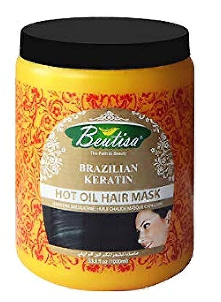 Brazilian Keratin Hot Oil Hair Mask, 1000 ML