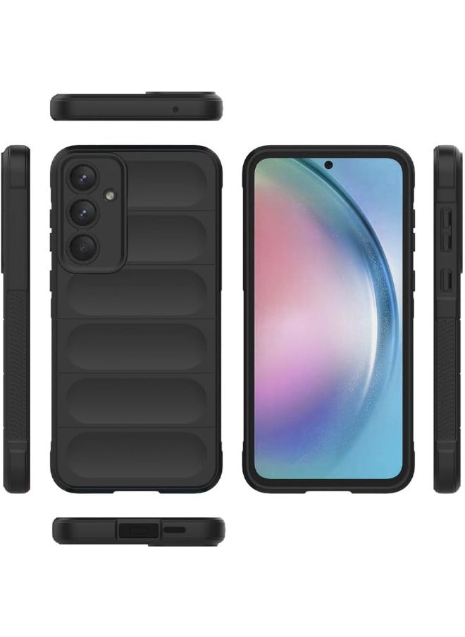 Generic Samsung Galaxy A-55 Back Cover, Creative TPU Protective Case for Galaxy A-55, Anti-Fall and Shockproof Skin Feel Case Cover for Samsung A-55 5G 2024, Black  - Image 2
