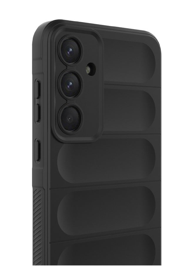 Generic Samsung Galaxy A-55 Back Cover, Creative TPU Protective Case for Galaxy A-55, Anti-Fall and Shockproof Skin Feel Case Cover for Samsung A-55 5G 2024, Black  - Image 3