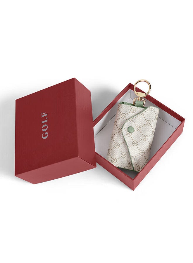 Golf Key Case For Women, Printed Multifunctional Card Holder, Storage Pouch, Key Organizer, Coin Purse, Car Keychain, Gift Box Set - Image 1