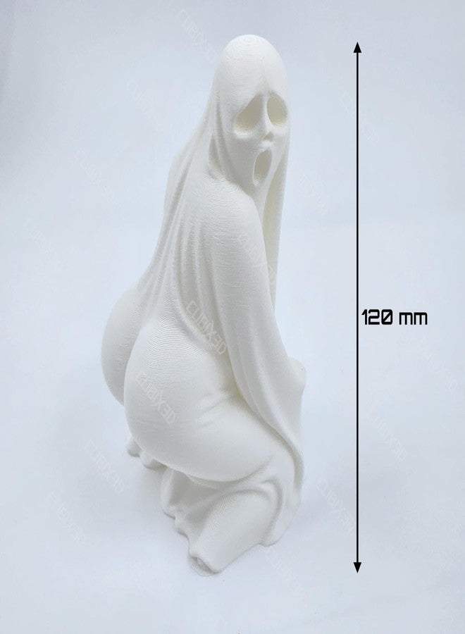 CUBIX3D Booty Boo Ghost Showpiece | Funny Spooky Figurine for Home & Office Décor | Quirky Gothic Sculpture & Halloween Decoration - 12 cm - Image 4
