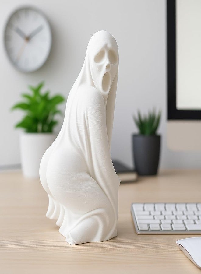 CUBIX3D Booty Boo Ghost Showpiece | Funny Spooky Figurine for Home & Office Décor | Quirky Gothic Sculpture & Halloween Decoration - 12 cm - Image 2