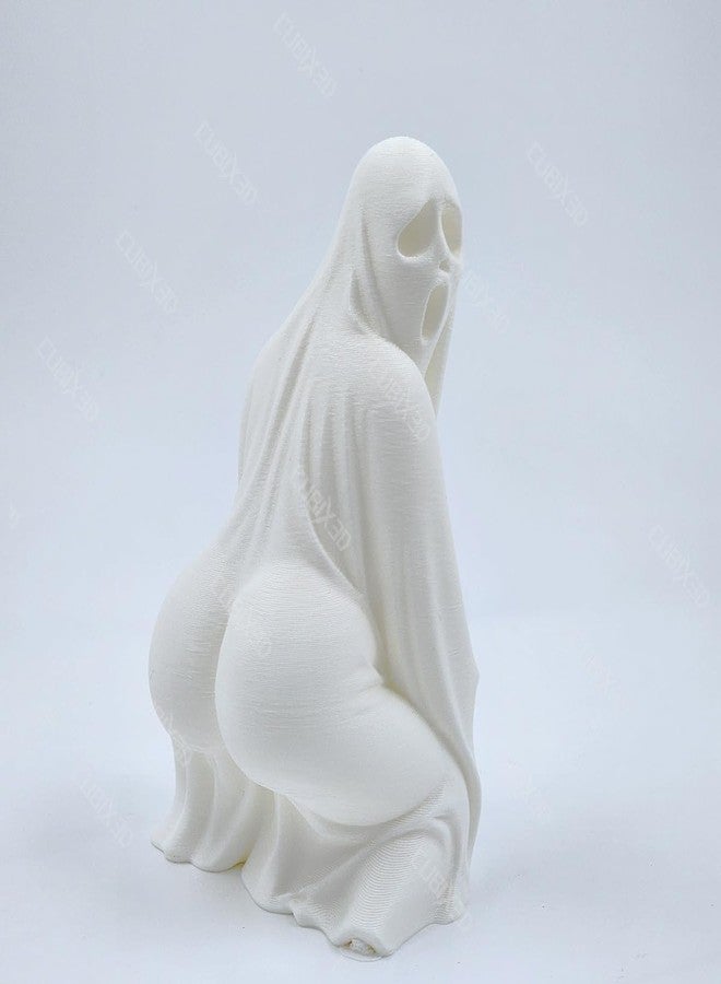 CUBIX3D Booty Boo Ghost Showpiece | Funny Spooky Figurine for Home & Office Décor | Quirky Gothic Sculpture & Halloween Decoration - 12 cm - Image 5