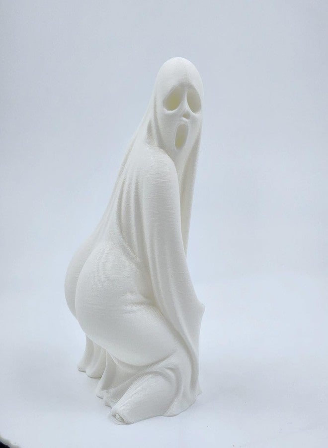 CUBIX3D Booty Boo Ghost Showpiece | Funny Spooky Figurine for Home & Office Décor | Quirky Gothic Sculpture & Halloween Decoration - 12 cm - Image 1