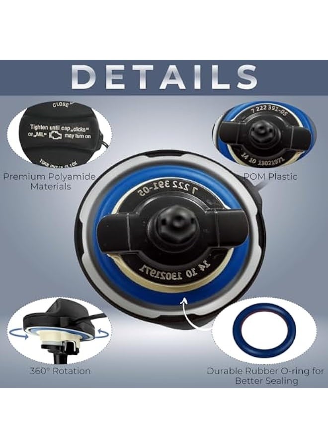 Gas Cap, Fuel Cap For BMW Mini Cooper X1 X2 X3 X4 X5 X6 128i 135i 228i 320i 323i 325i xi 328i 330i 335i 428i 525i 528i 530i 535i 650i 740i 745i 750i M3 M4 M5 M6 Z4 E39 E46 E60 E90 F01 F02 F07, 31848 - Image 3